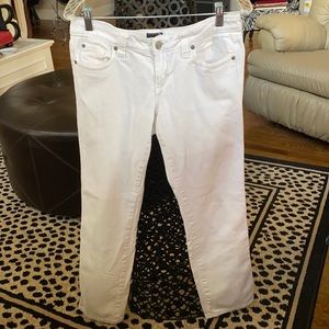 Soul Underground white jeans white stitching on back pockets sz 9